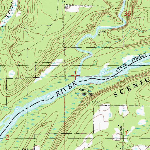 Topographic Map of Upper Tamarack River, MN