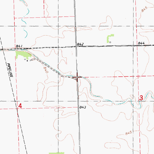 Topographic Map of Swift Coulee, MN