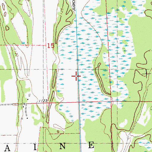 Topographic Map of Judicial Ditch Number Twentyone, MN