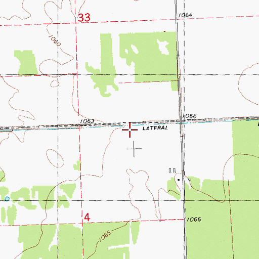 Topographic Map of Lateral Ditch Number Five, MN