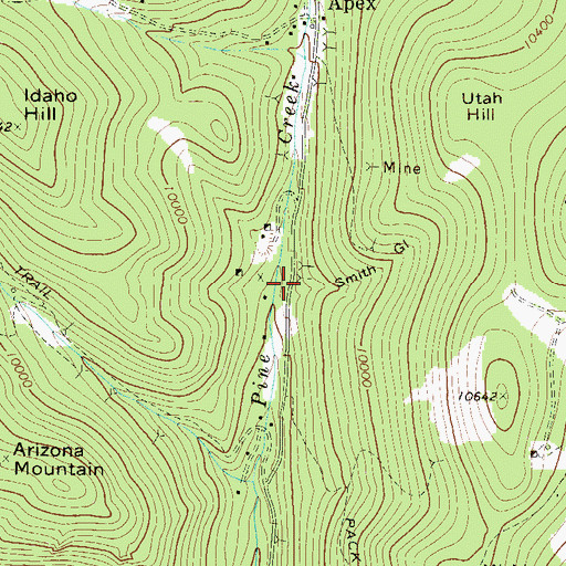 Topographic Map of Smith Gulch, CO
