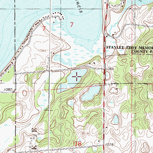 Topographic Map of Happy Hills Camp, MN