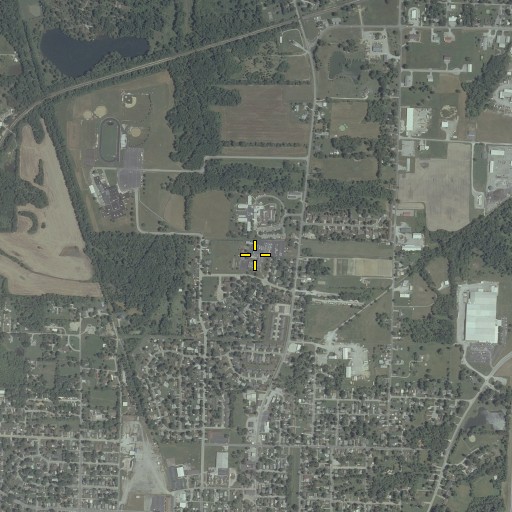 Aerial/Satellite Image of Carruthers Elementary School, IL