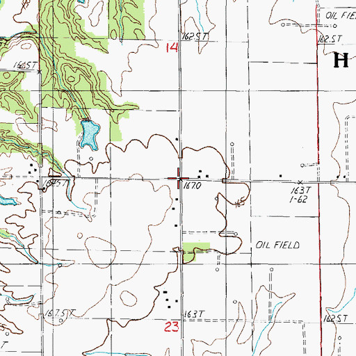 Topographic Map of Brookville, IL