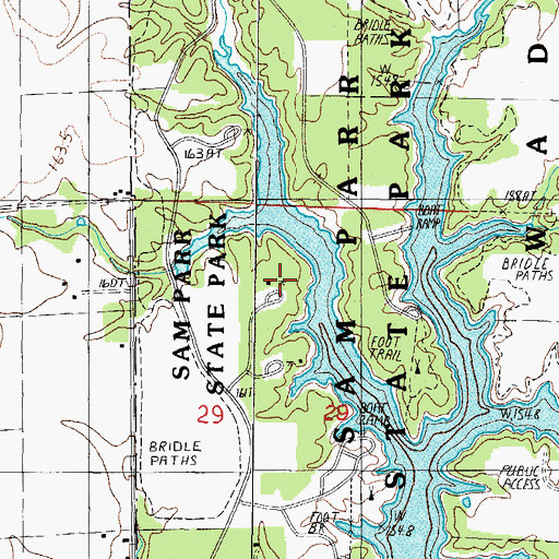 Topographic Map of Dogwood Picnic Area, IL