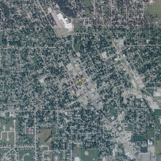 Aerial/Satellite Image of Jerseyville Downtown Historic District, IL