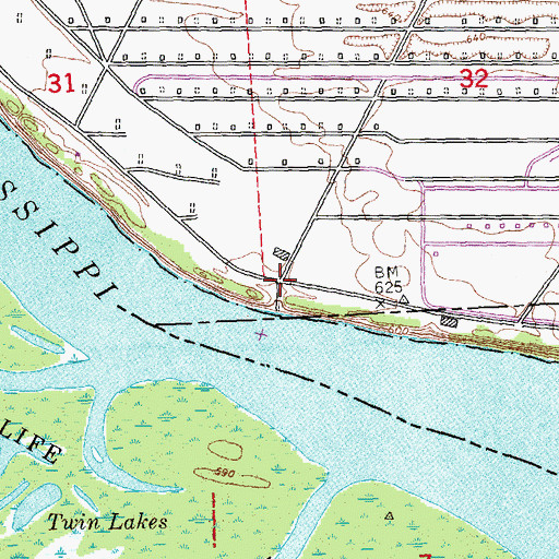 Topographic Map of Brinksburg (historical), IL