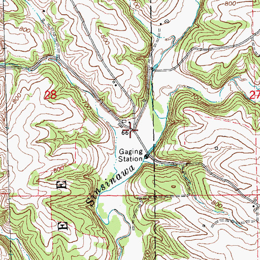 Topographic Map of Excelsior Mills (historical), IL