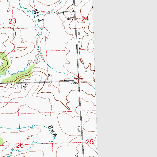 Topographic Map of Greenvale Post Office (historical), IL