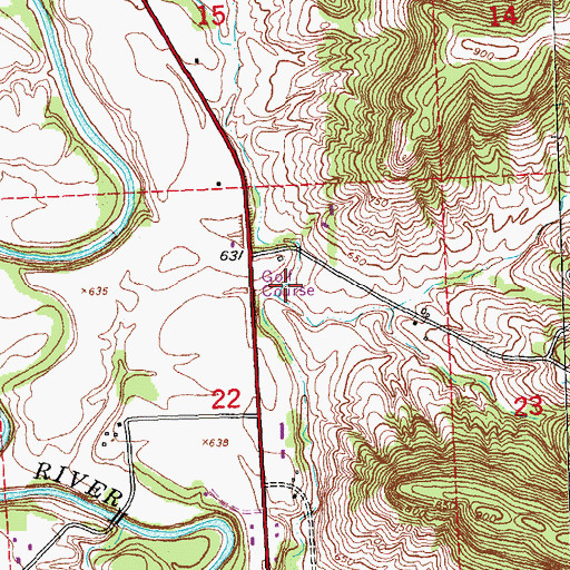 Topographic Map of Storybrook Country Club, IL
