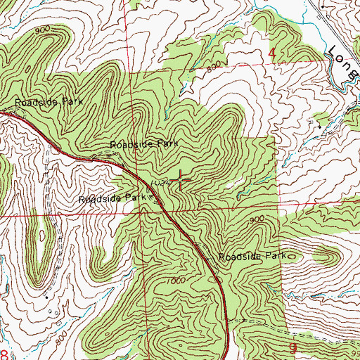 Topographic Map of Tapley Woods Conservation Area, IL