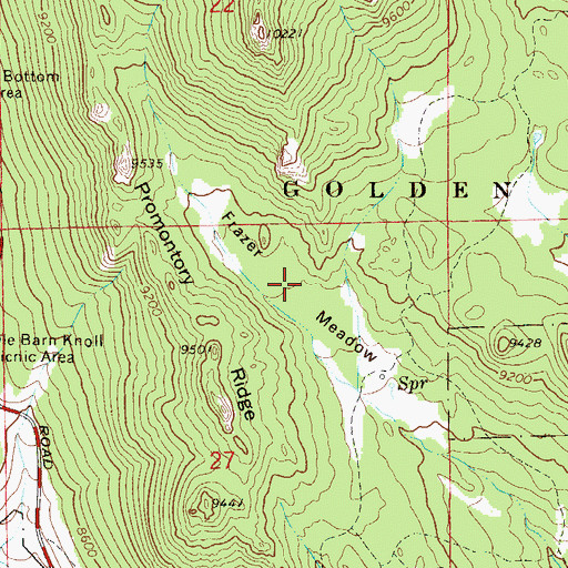 Topographic Map of Frazer Meadow, CO