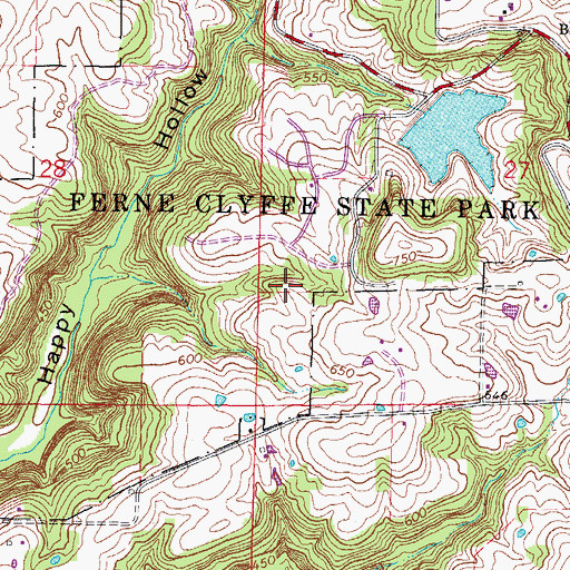Topographic Map of Dunntown School (historical), IL