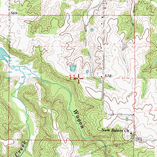 Topographic Map of Hailey School (historical), IL