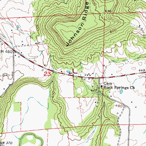 Topographic Map of McKee School (historical), IL