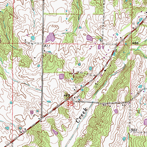 Topographic Map of Robertson School (historical), IL