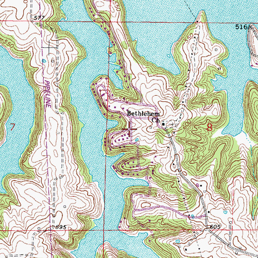 Topographic Map of Robinwood, IL