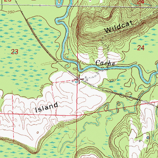 Topographic Map of Scanlin Spur, IL