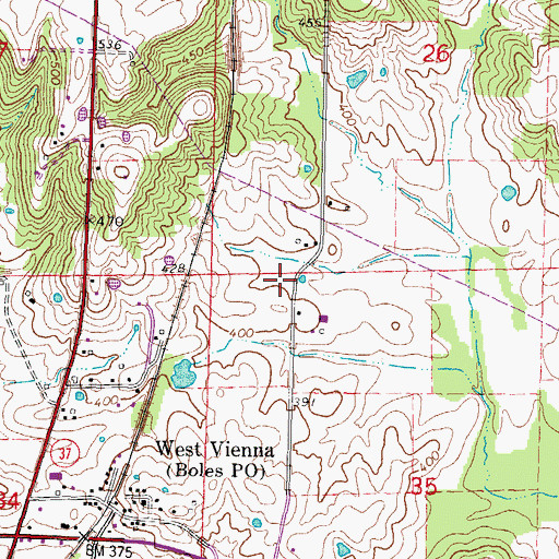Topographic Map of Smith School (historical), IL