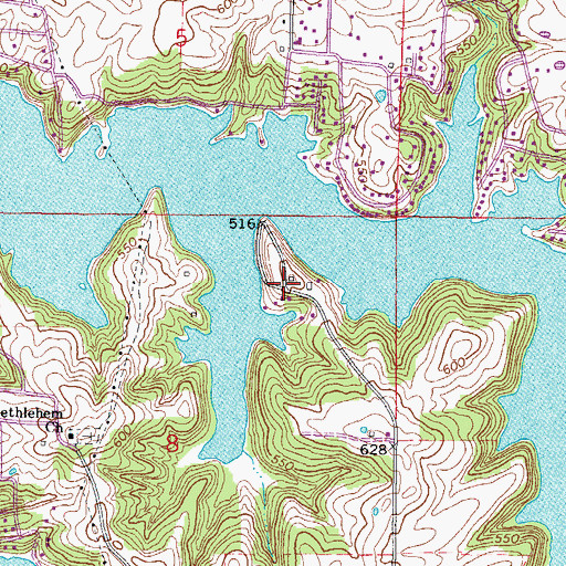 Topographic Map of Wagon Creek Heaven, IL