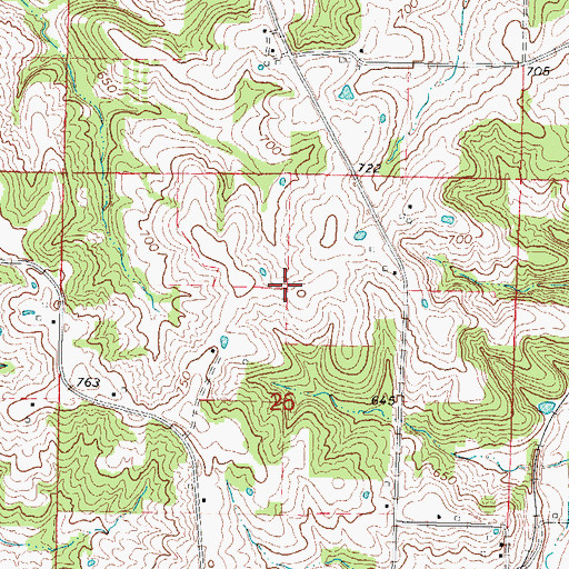 Topographic Map of Wittenburg School (historical), IL