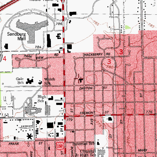 Topographic Map of Covenant Church, IL