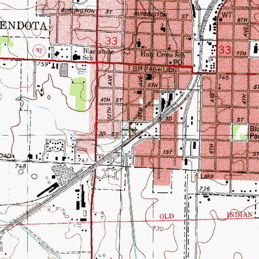 Topographic Map of Apple Orchard Park, IL