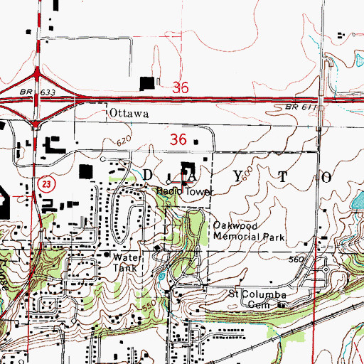 Topographic Map of La Salle County Jail, IL