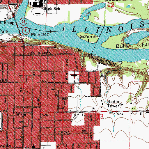 Topographic Map of La Salle Tuberculosis Sanatorium (historical), IL