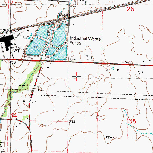 Topographic Map of OSF HealthCare Saint Paul Medical Center, IL