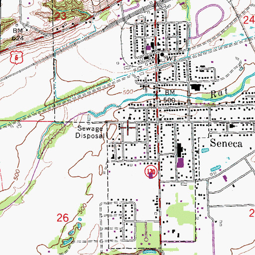 Topographic Map of Saint Patricks Catholic Church, IL