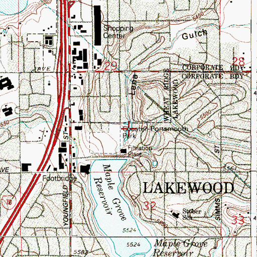 Topographic Map of Kenneys Creek, CO