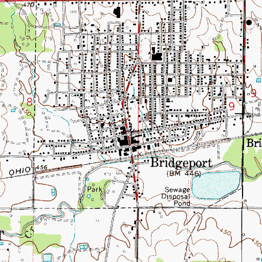 Topographic Map of First Christian Church, IL