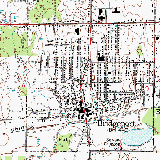 Topographic Map of First Presbyterian Church, IL