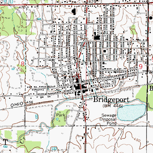 Topographic Map of First United Methodist Church, IL