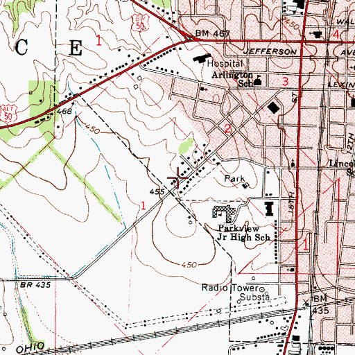 Topographic Map of Shoal Tract (historical), IL