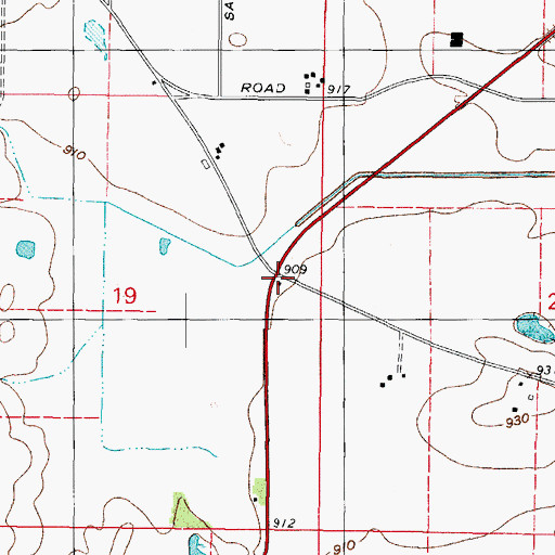 Topographic Map of Atchinson School (historical), IL