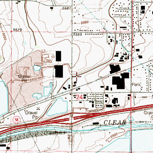 Topographic Map of Wannamaker Ditch, CO