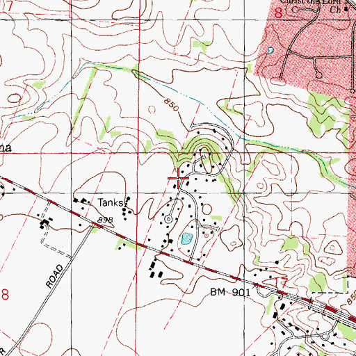 Topographic Map of Hidden Hill, IL