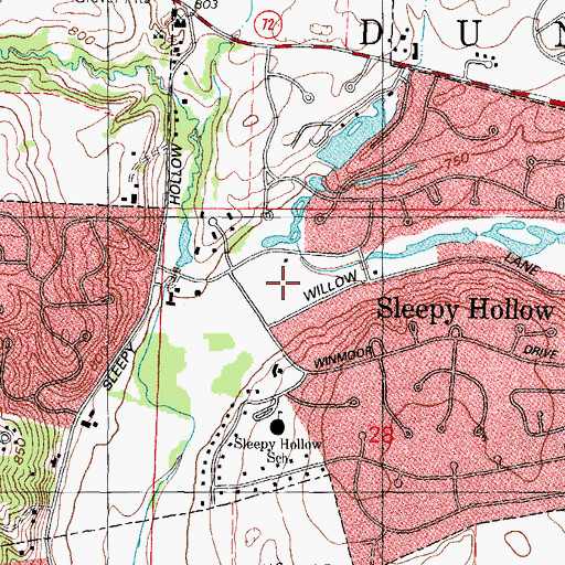 Topographic Map of Sabatino Park, IL