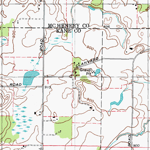 Topographic Map of School Number 21 (historical), IL