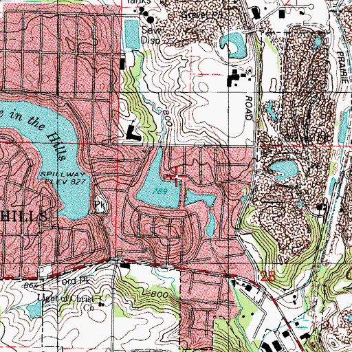 Topographic Map of Horner Park, IL