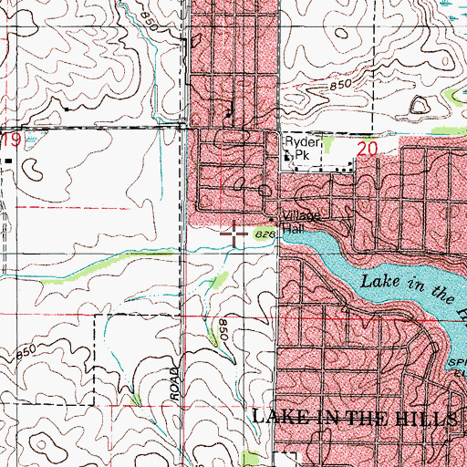 Topographic Map of Morningside Park, IL