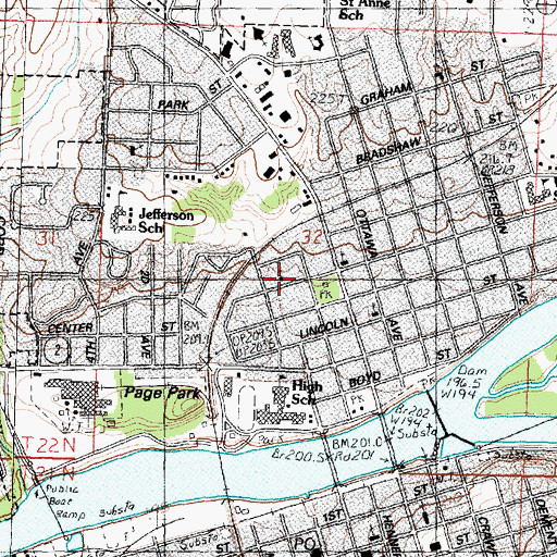 Topographic Map of Church of God Abrahamic Faith, IL