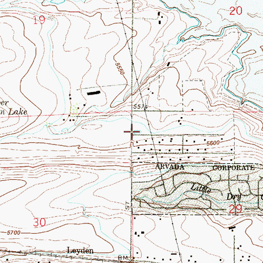 Topographic Map of Lower Twin Lake, CO