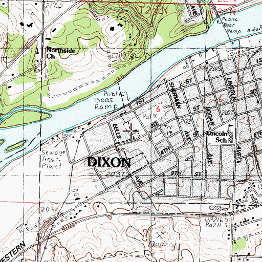 Topographic Map of Memorial Pool, IL