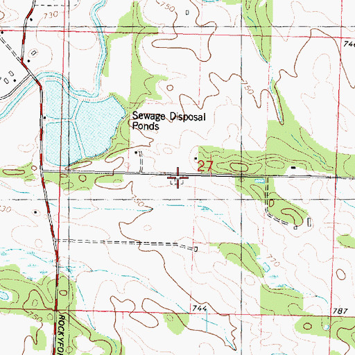 Topographic Map of Mormon Cemetery, IL