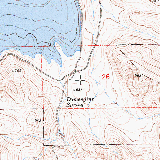 Topographic Map of Basalt Campground, CA
