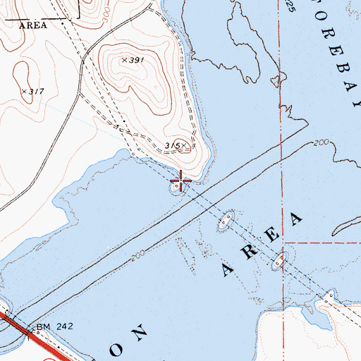 Topographic Map of Indian Point, CA
