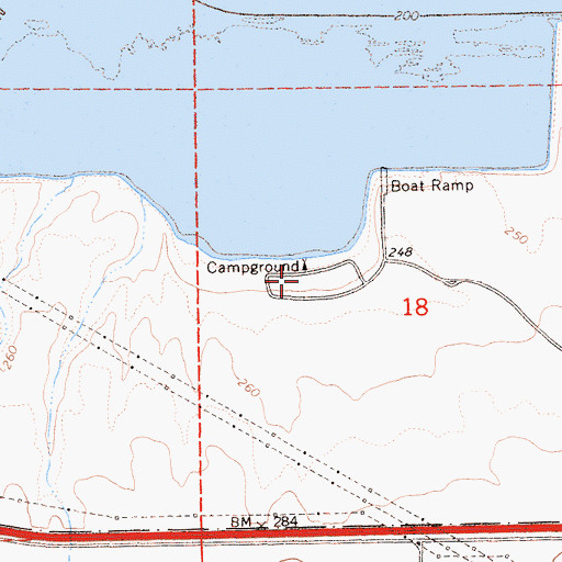 Topographic Map of Medeiros Area Campground, CA